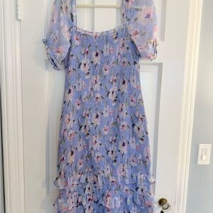 Abercrombie & Fitch Floral Dress in Blue and Pink